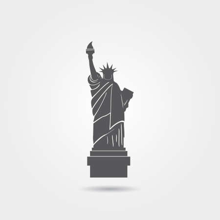 statue of liberty iconのイラスト素材