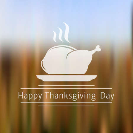 Happy Thanksgiving Day blurred backgroundのイラスト素材