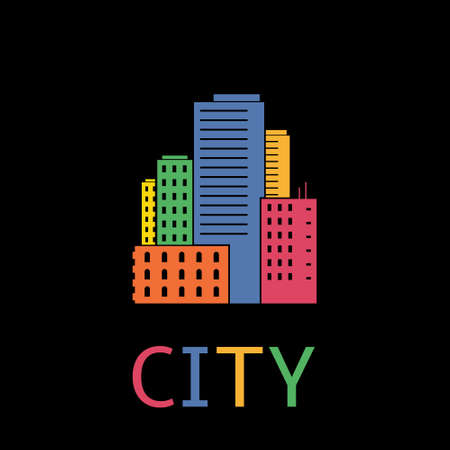 City icon. Vector illustration.のイラスト素材