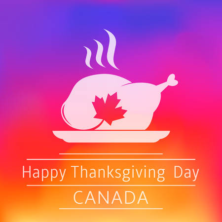 Thanksgiving Day Canada Blurred Backgroundのイラスト素材