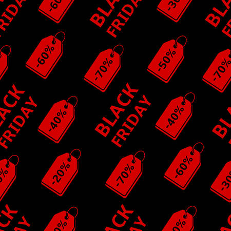 Black friday sale seamless backgroundのイラスト素材