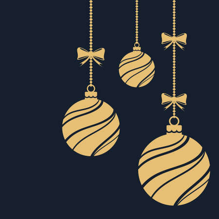 Christmas ornaments. Christmas balls decorations.のイラスト素材