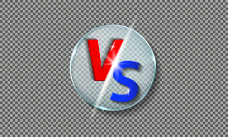 Vs or versus text for battle on transparent backgroundのイラスト素材