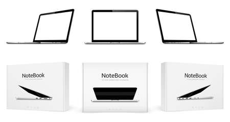 Laptops and box from laptopsのイラスト素材
