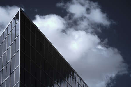 Infrared shot of office building in downtown Orlando, Florida