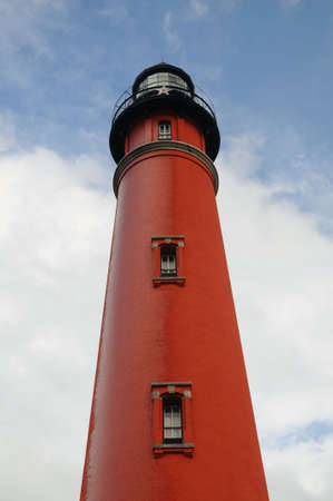 Photo of a Brick Lighthouse in Ponce Inlet, Floridaの写真素材