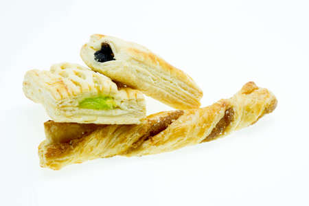Apple Pie Isolated On White , Top View