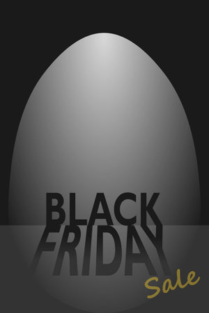 Black Friday sales background. Black Friday design, sale, discount, advertising, marketing price. Vertical banner illustration.のイラスト素材