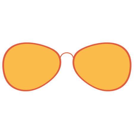 Sunglasses Illustration with Cartoon Design. Isolated on White Backgroundのイラスト素材