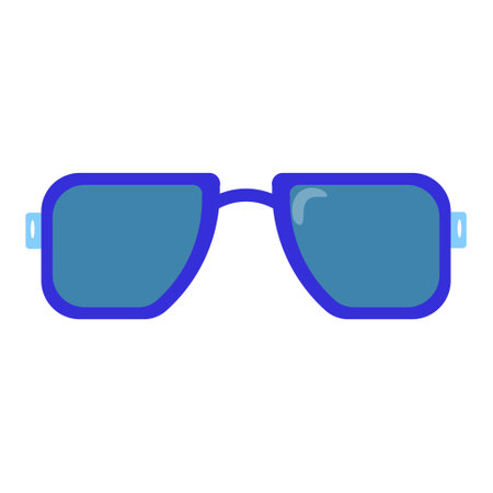 Sunglasses Illustration with Cartoon Design. Isolated on White Backgroundのイラスト素材