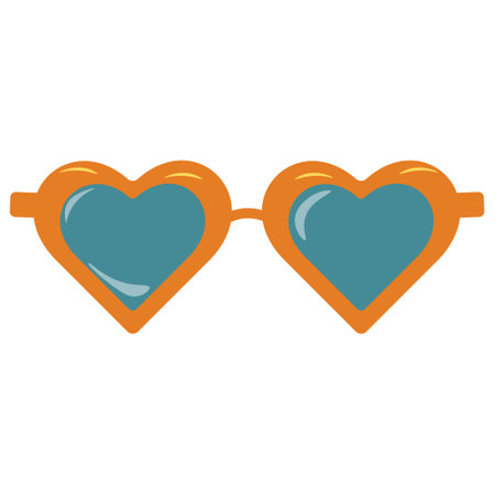 Sunglasses Illustration with Cartoon Design. Isolated on White Backgroundのイラスト素材