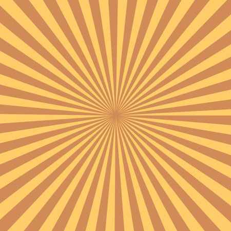 Magic Sun Beam Ray pattern Background. Retro 70s Style.