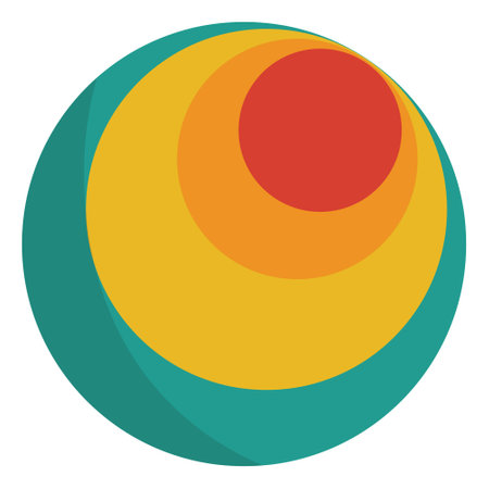 Mid Century Retro Clipart in Flat Style. Vector Element on White Backgroundのイラスト素材