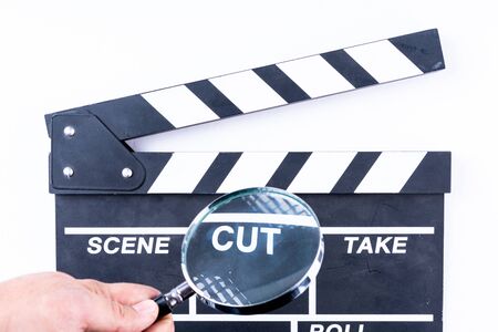Clapper board isolatedの写真素材