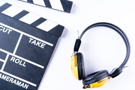 Clapper board isolatedの写真素材