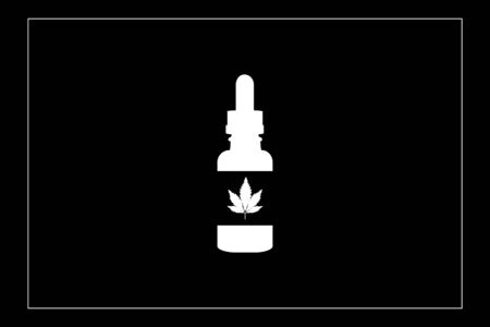 Cannabis oil or CBD oil concept vectorのイラスト素材