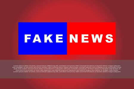 FAKE NEWS vector icon, flat designのイラスト素材