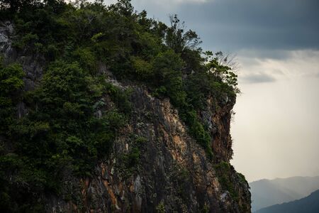 Scenic view of Ipoh town with Mountains lansdcapesの写真素材