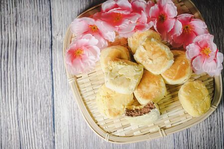 Bakpia Pathok are small, round-shaped Chinese-influenced Indonesian sweet rolls (bakpia), usually...