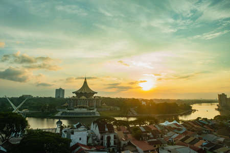 Dewan Undangan Negeri Sarawak or Sarawak Legislative Buildingsのeditorial素材
