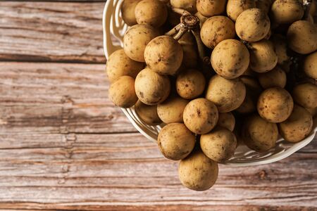Lansium parasiticum, commonly known in English as langsat or lanzones, is a species of tree in the Mahogany family with commercially cultivated edible fruits. The species is native to South East Asiaの写真素材