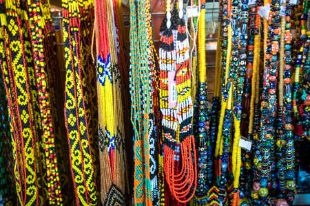 Sarawak Traditional Handicraft. Usually sold at the shops along the Main Bazaar Street, Kuching for tourist to bring home as souvenir,selective focusのeditorial素材