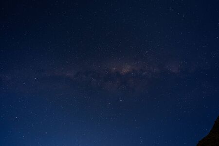 Starry night with Milky Way at Aoraki National Park, South Island, New Zealand