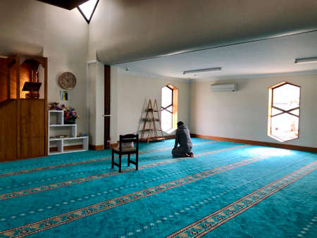 The Christchurch mosque is the place where they were two consecutive terrorist shooting attacks at mosques in Christchurch, New Zealandのeditorial素材