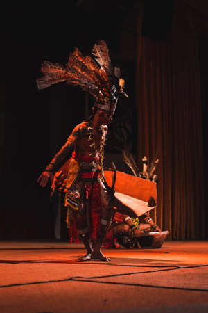 A Sarawakian Traditional dance by Sarawakian people in Sarawak Cultural Village