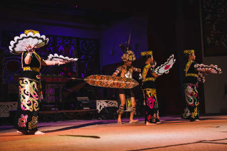 The Sarawakian Traditional Dance by Orang Ulu, one of the local ethnic in Sarawak