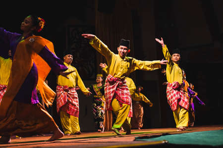 A Sarawakian Traditional dance by Sarawakian Malay people in Sarawak Cultural Village