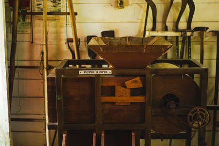 The interior of chinese house in Sarawak Cultural Villageのeditorial素材