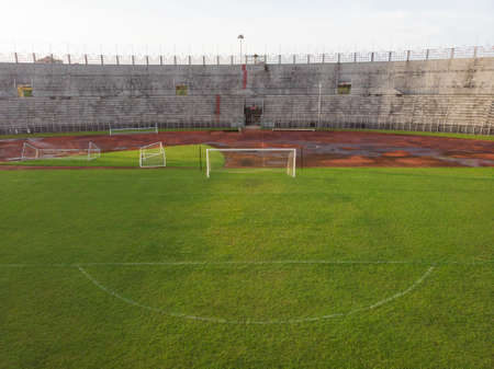 Top Down aerial view of Sarawak State Stadium or Locally known as "Stadium Negeri Sarawak"のeditorial素材