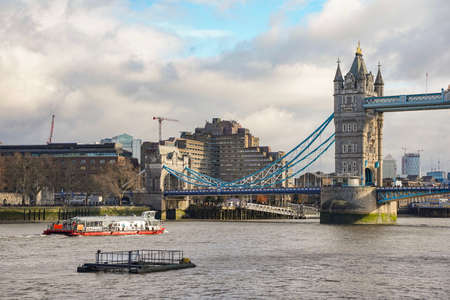 Tower Bridge, London on a Cloudy Day