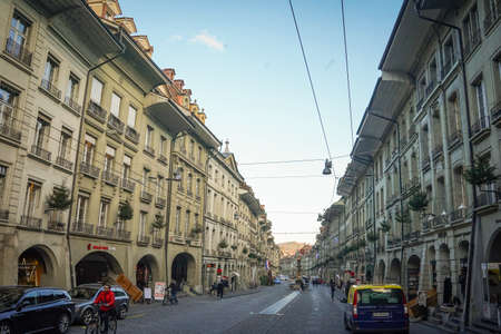 The beautiful old town of Bern at night