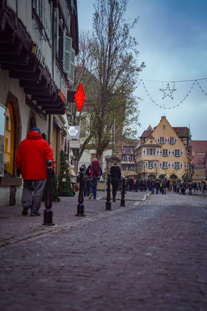 The beautiful town of Alsace, Colmar during Christmasのeditorial素材