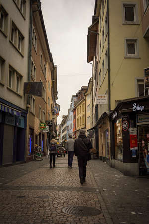 The beautiful Zurich Old townのeditorial素材