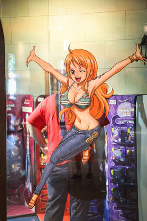 The One Piece Characters in Tokyo Tower, Japanのeditorial素材
