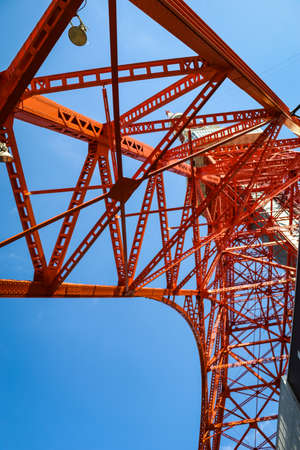 Tokyo Tower is a communications and observation tower in the Shiba-koen district of Minato, Tokyo, Japanのeditorial素材