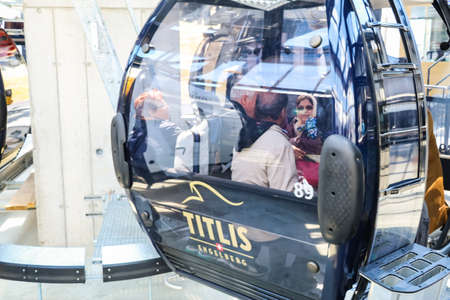 The Cable Car at Mount Titlis, Switzerlandのeditorial素材