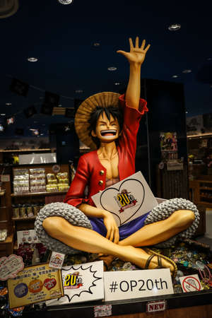 The One Piece Characters in Tokyo Tower, Japanのeditorial素材