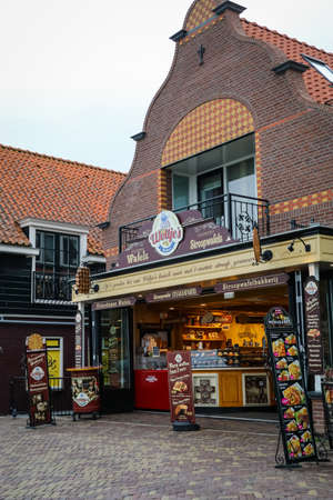 Scenic country side view at Volendam, Netherlandのeditorial素材