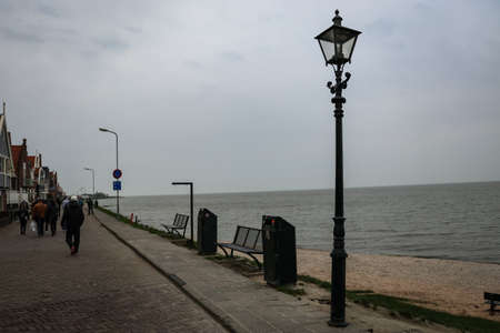 Scenic country side view at Volendam, Netherlandのeditorial素材