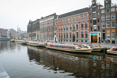 Cityscape of Amsterdam CIty, Netherlandのeditorial素材