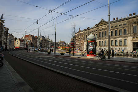 Cityscape of Amsterdam CIty, Netherlandのeditorial素材