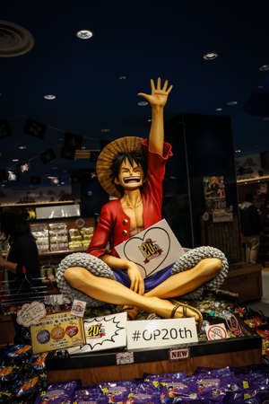 The One Piece Characters in Tokyo Tower, Japanのeditorial素材