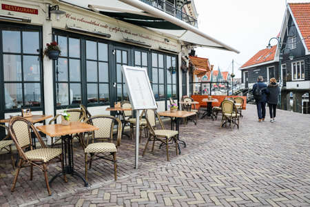 Scenic country side view at Volendam, Netherlandのeditorial素材