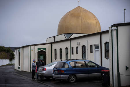 The Christchurch mosque is the place where they were two consecutive terrorist shooting attacks at mosques in Christchurch, New Zealandのeditorial素材
