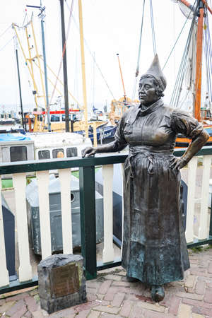 Scenic country side view at Volendam, Netherlandのeditorial素材