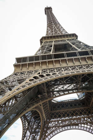 The Eiffel Tower is a wrought-iron lattice tower on the Champ de Mars in Paris, France.のeditorial素材